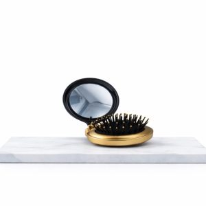 Olivia Garden Holiday Allure Compact Brush with Mirror