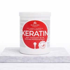 Kallos Keratin Hot Therapy Mask with Red Pepper Extract, 1 Litre