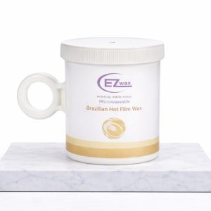 EZ Wax Microwaveable Brazilian Hot Film Wax Jar, 236.6ml