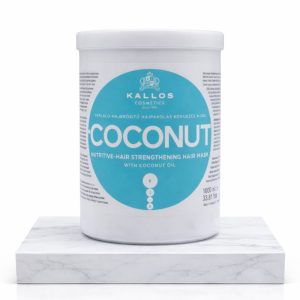 Kallos Coconut Nutritive Hair Strengthening Hair Mask with Coconut Oil, 1 Litre